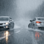 Sécurité routière : performance de freinage des premium pneus face aux pneus pas cher sur route mouillée.